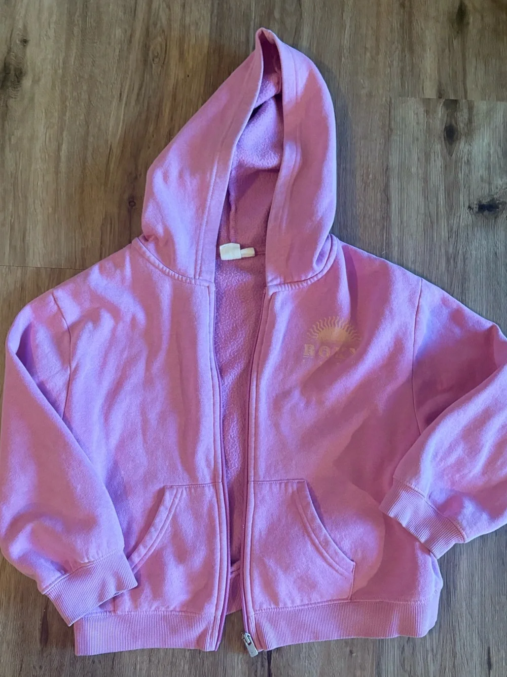 Roxy Girls Sunshine Mindset Floral Zip-Up Hoodie